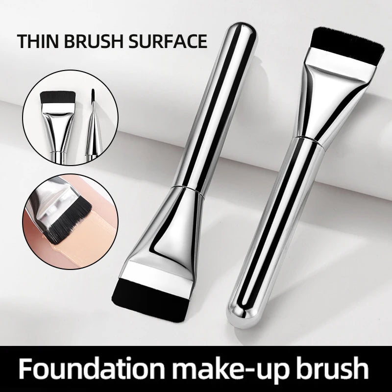 Ultra Thin Foundation Brush Lightweight Face Contour Brush Flat Contour Brush Foundation Cream Makeup Brushes Beauty