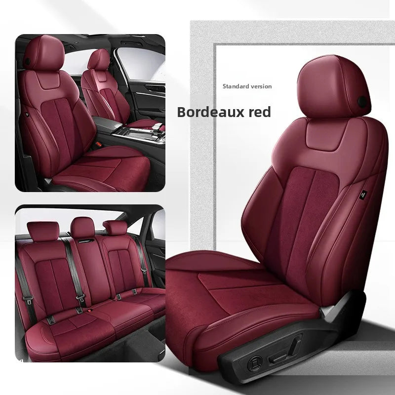 Custom Fit Full Luxury Car Seat Cover Car SUV Full Seat Set Perforated Genuine Leather for Various Models Contact Seller JJ208