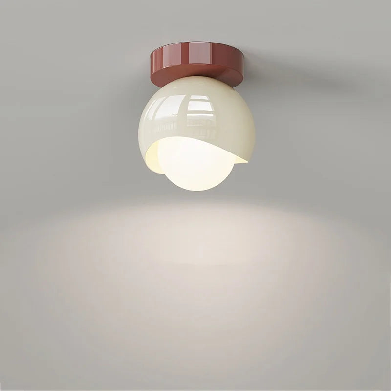 IWHD Glass Iron LED Ceiling Lamp Home Lighting Aisle Restaurant Living Room Light Fixtures Modern Ceiling Lights Decoration