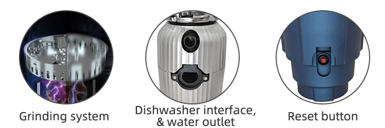 0.75hp Electric Kitchen Processor 5-Stage Wireless Switch Stainless Steel Multigrind Technology Food Waste Shredder Machine Sink
