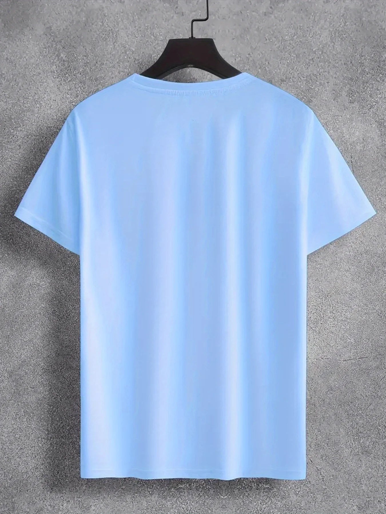 Men's Summer 100 Cotton Fashion Casual Loose Large Size Geometric Airplane Pattern Printed Round Neck Short Sleeve T-shirt Top