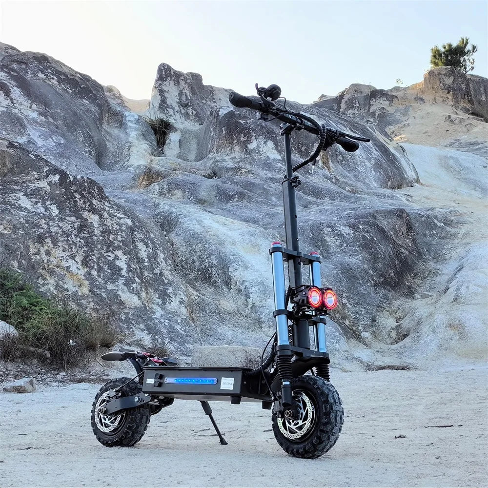 Updated S3-11 100-120KM Range Foldable Electric Scooters Adult 6000w 40AH dualtron elektroroller 11 inch Offroad Tire e scooter