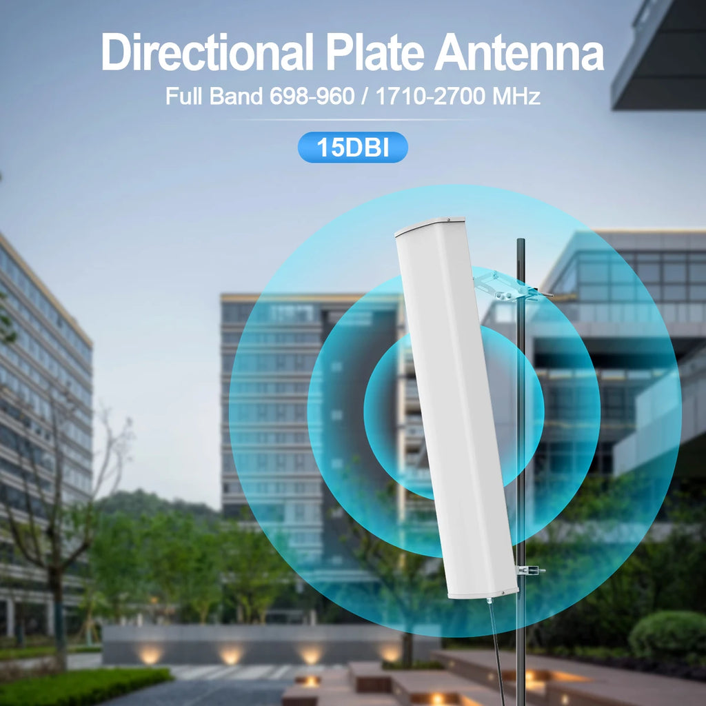 15dbi Outdoor Antenna For Cell Phone Repeater Rural Area 2G 3G 4G Cellular Network Amplifier Antenna 698-2700mhz Panel  Anten