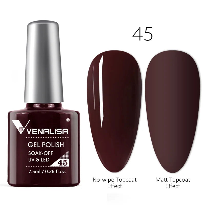 Venalisa TPO Free Earth Brown Autumn Color Collection Nail Gel Polish Soak Off UV LED Gel Varnish Gorgeous Gel Nail Manicure