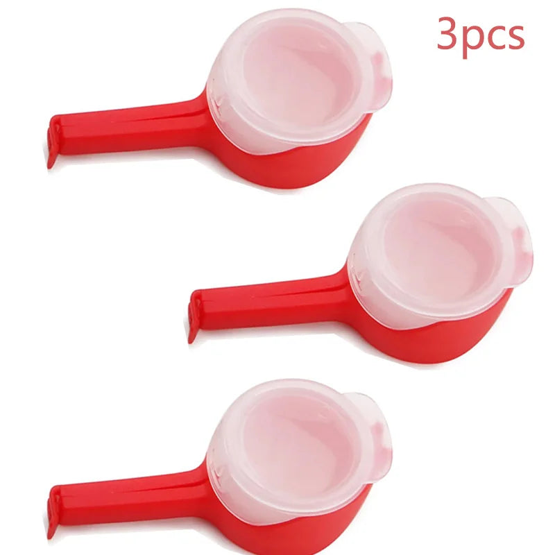 Snack Sealing Clip Fresh Keeping Sealer Clamp Plastic Food Saver Travel Kitchen Gadgets Seal Pour Food Storage Bag Cap Clip