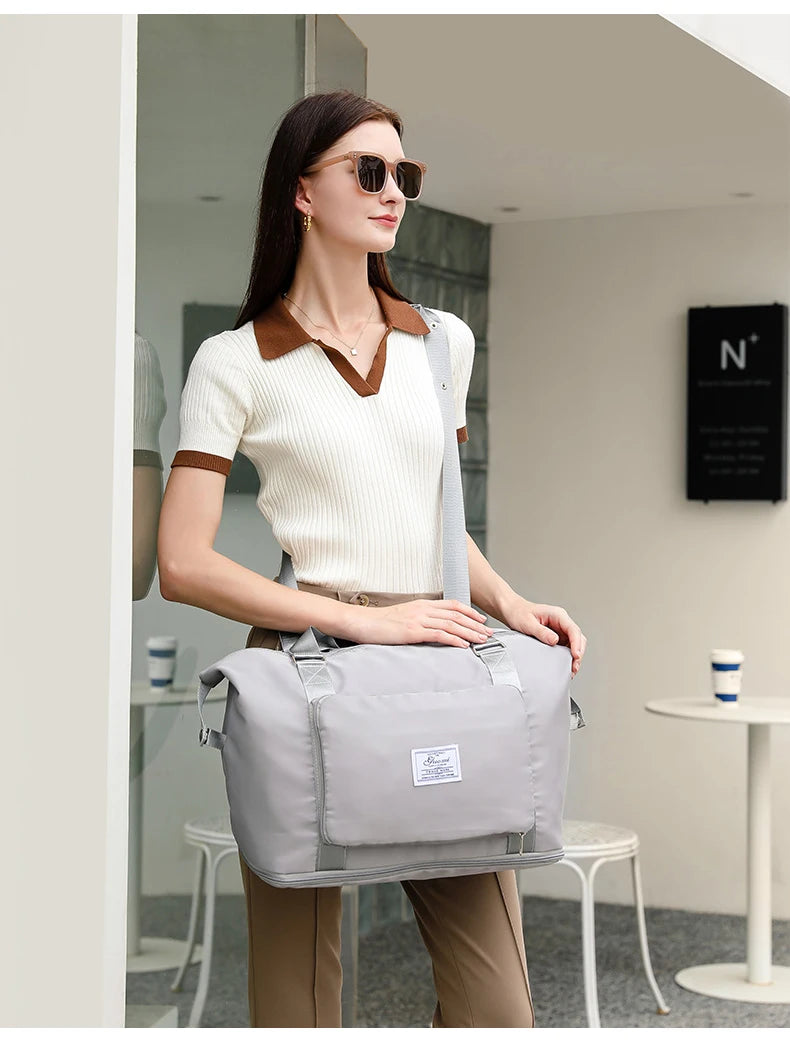 New Large Capacity Traveling Bags For Ladies Foldable Women Travel Backpack Sports Gym Yoga Waterproof Bag Duffle Handbag