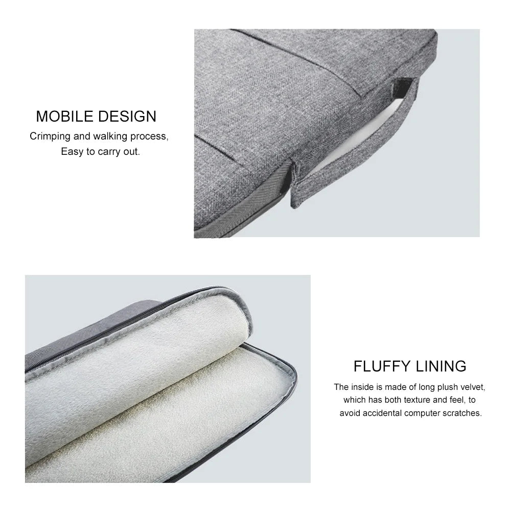 Laptop Bag 13 14 15 16 inch Waterproof Notebook Case Sleeve For Macbook Air Pro 15.4 15.6 Lenovo Computer Handbag Briefcase Bag