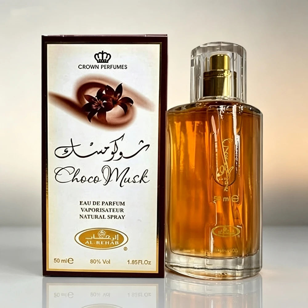 Perfume Choco Musk Unisex Luxury Parfum Arabian Dubai Cologne Rose & Vanilla Notes Saudi Fragrance for Men And Women