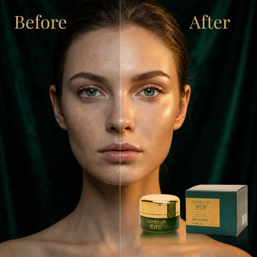 YAZHIQUAN Lactic Acid Amino Acids Moisturizer Exfoliate Renews Dull Skin Deeply Hydrate Barrier Repair Non Greasy Face Cream 35g