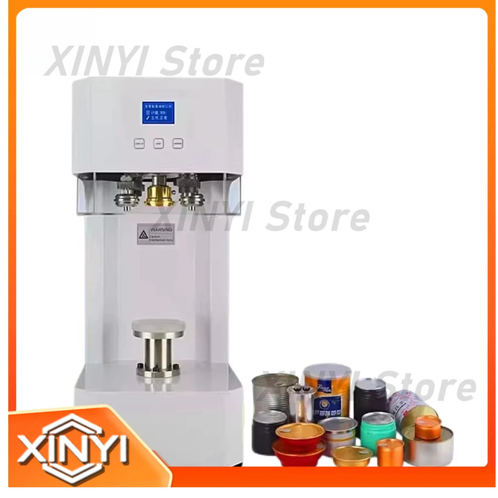 Electric Full Automatic Can Sealing Machine for Food Beverage Cup Seamer Cap Lids Close Sealing for Commercial Use Industrial