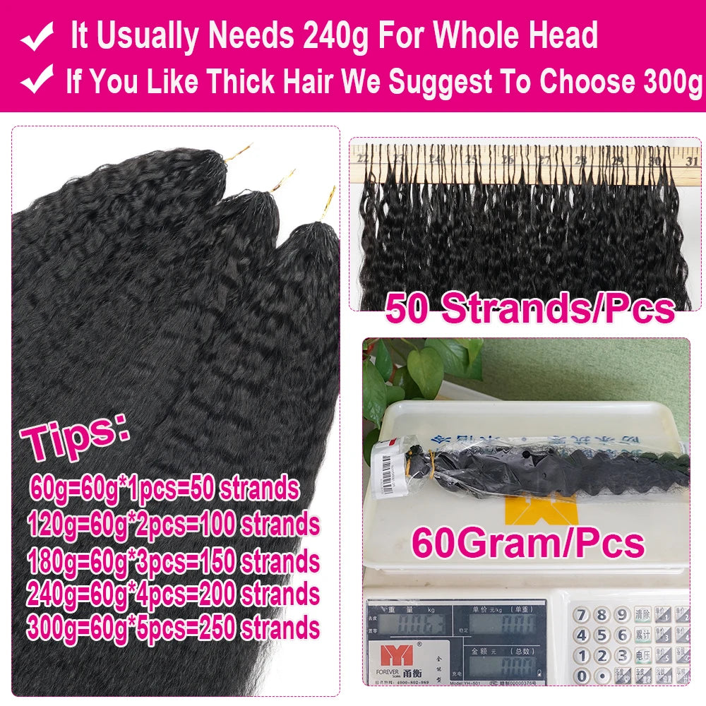 Kinky Straight Crochet Human Hair Pre Separated Knotless Reusable Feather Crochet Human Hair Bundles Burmese Curly Crochet Hair
