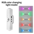 Magnetic LED Wall Lamp RGB Sunset Lamp Rechargeable Night Light with Motion Sensor for Stairs Cabinet Hallway Bedroom Room Decor