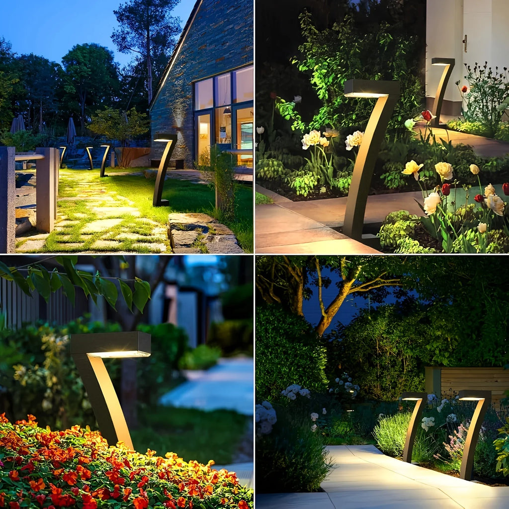 Solar Lights Outdoor Landscape Lighting Warm White Auto On/Off Waterproof for Yard Garden Patio Walkway Sidewalk Lawn Decor Lamp