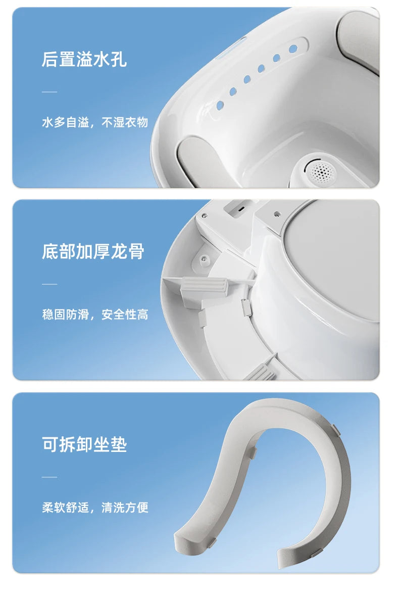 ‌Electric Hands-Free Bidet System,Antibacterial Detachable Basin Kit,ClinicalGrade Sitz Bath,Postpartum Herbal Steaming Solution