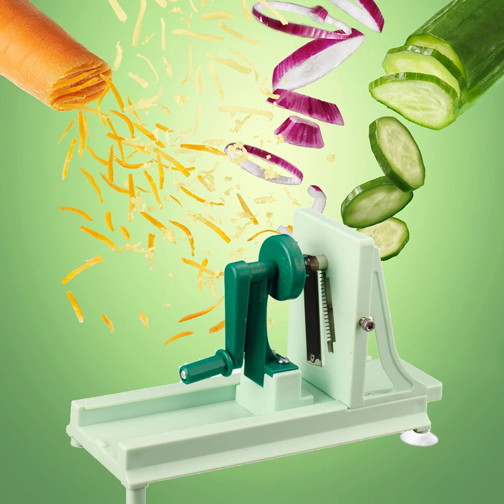 Manual Vegetable Spiral Slicer Multifunctional Vegetable Cutter Kitchen Tools Heavy Duty Veggie Spiralizer Kitchen Gadgets Tools