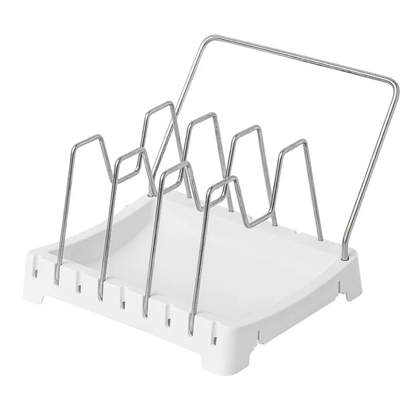 Compartments Pot and Pan Organizer Kitchen Cabinet Pantry Baking  for Cutting Boards/Plates/Baking Utensils