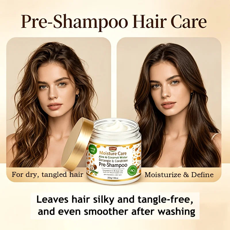 GSWP pre-shampoo Big-capacity, designed to detangle and smooth hair before washing. Ideal for dry, damaged hair.200/400g