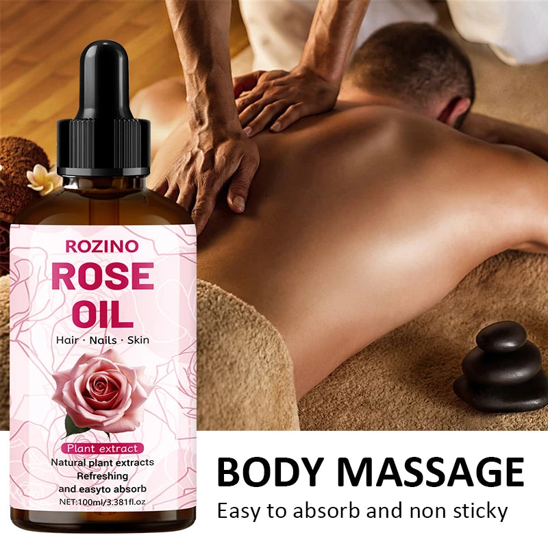 ROZINO rose essential oil has a clear and smooth texture and a light, pleasant rose fragrance. Nourishes the skin's surface layer all over the body, soothes dryness and tightness, and has excellent elasticity. Combined with g