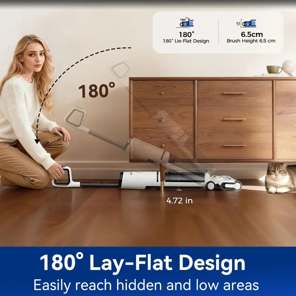 Redroad W15 Pro Cordless Vacuum Cleaner,22kpa/200W Stick Vacuum with 55 Mins Runtime,Vacuum Cleaner for Home,Carpet & Hard Floor