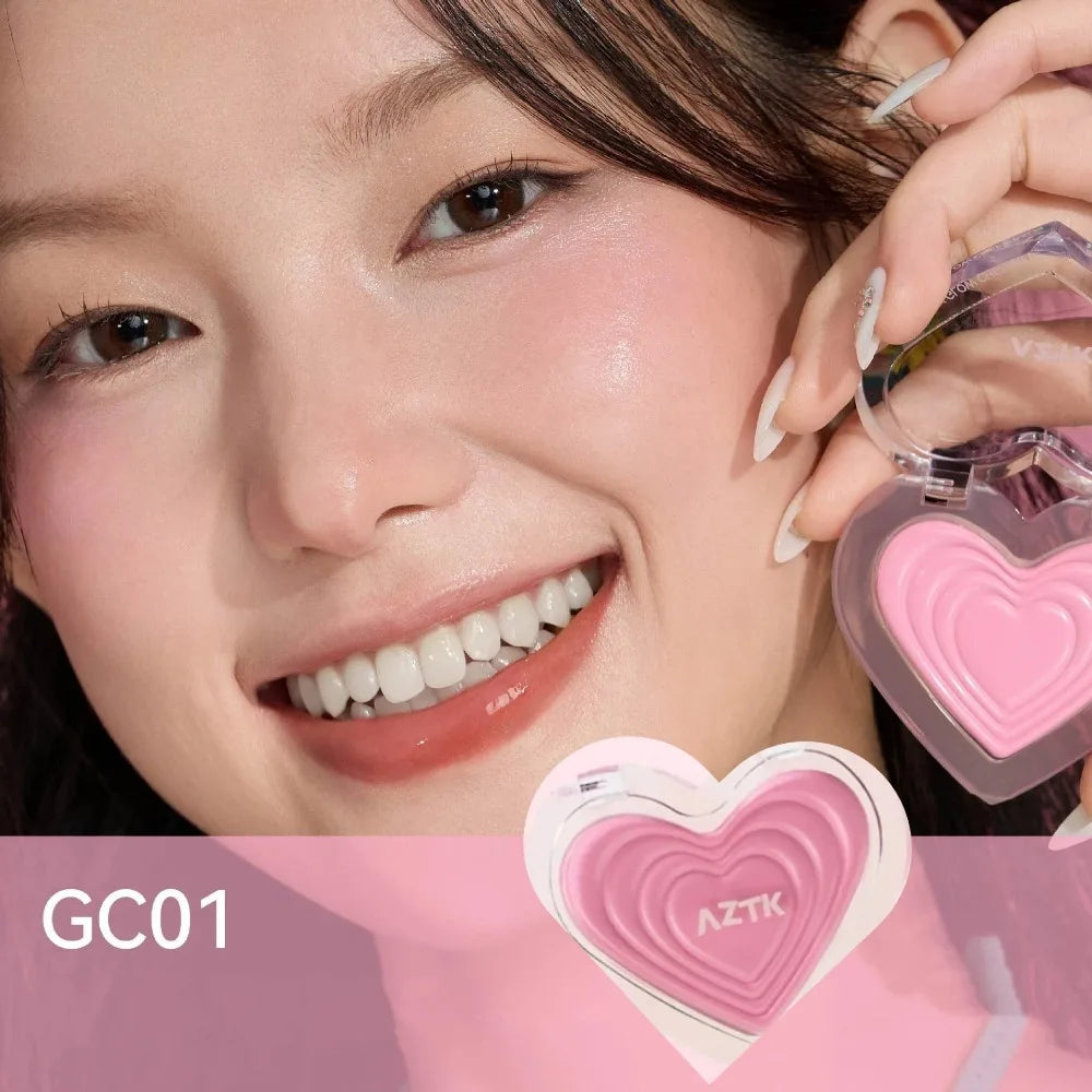 AZTK Blusher Color Face Makeup Rendering Blush Cream Moisturizer Long Lasting Beauty Expands Cheek Tint Makeup Cosmetics
