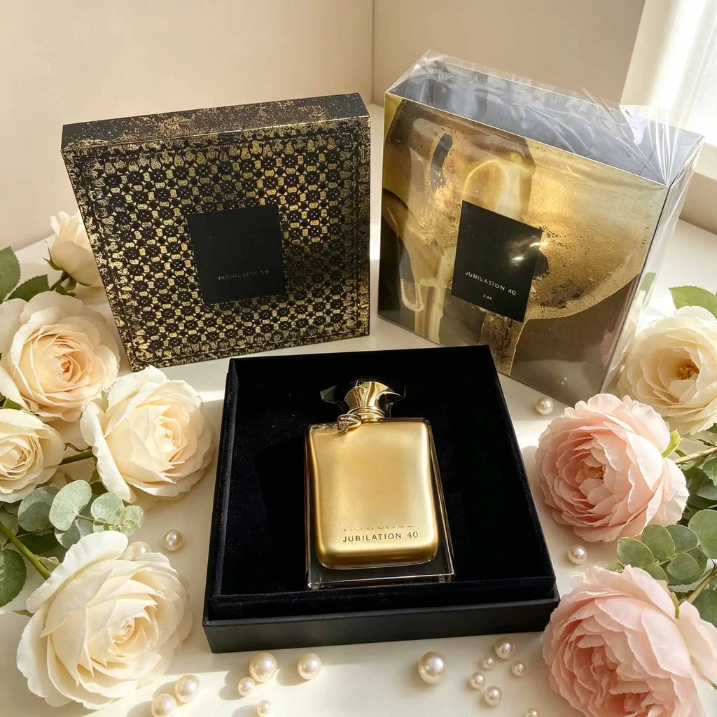 Jubilation 40 is a versatile luxury perfume with a warm, refined aroma. Great for daily wear, office, dating and evening events, leaving a memorable impression.
