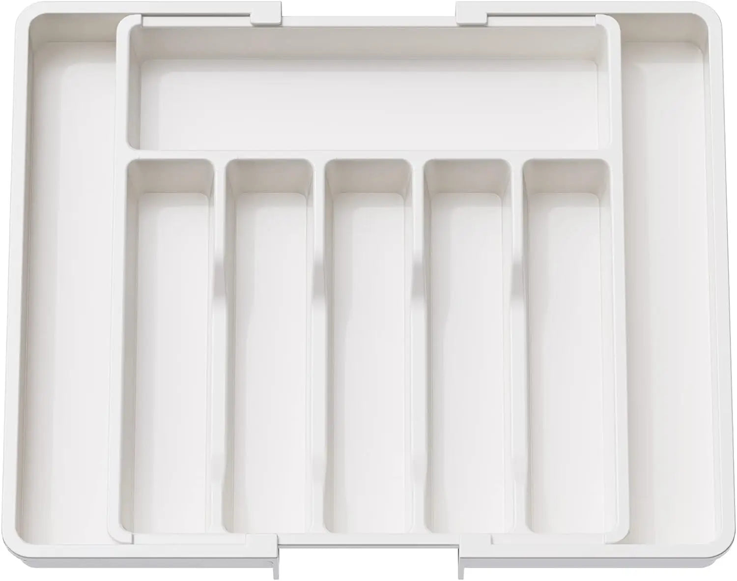 Large Extendable Cutlery Organizer Tray Adjustable Kitchenware Drawer Storage for Spoons Forks Knives