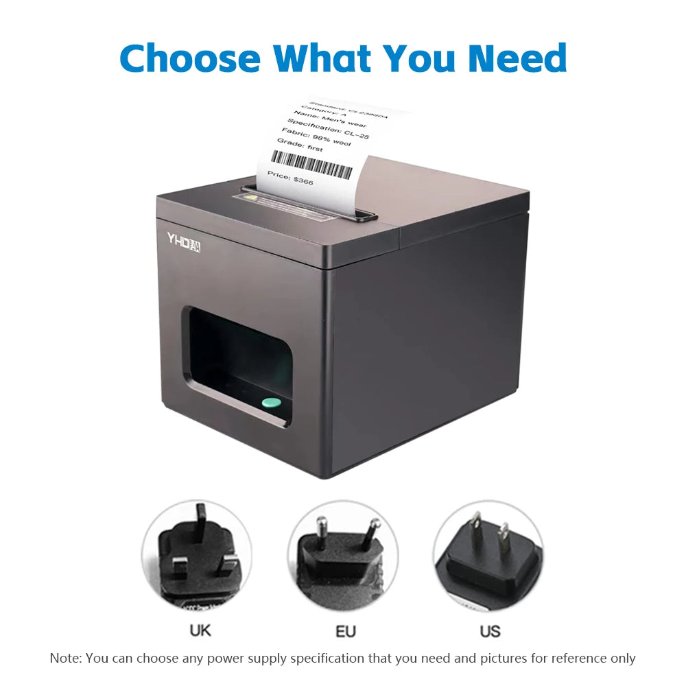 Thermal Receipt Printer CE ROHS Multi-Interface 80mm POS Thermal Ticket Printer with Auto Cutter