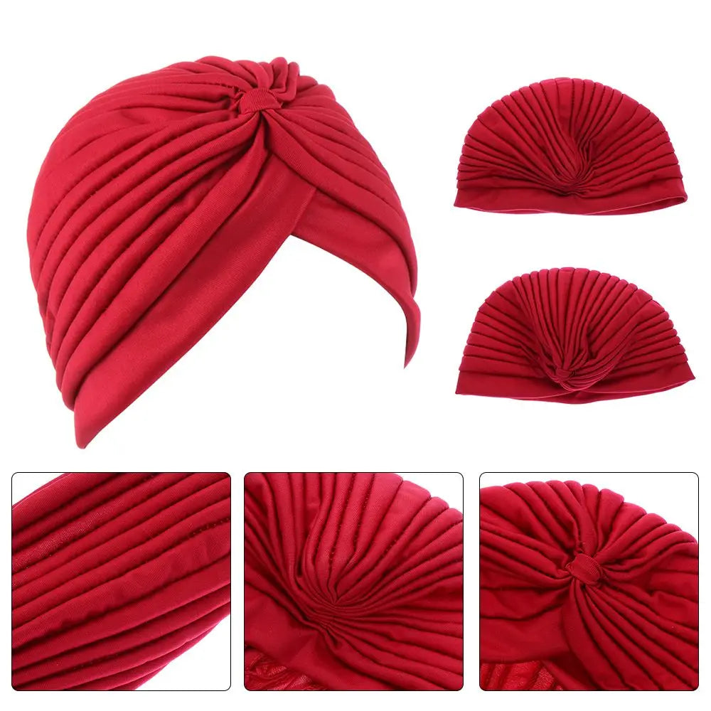 Women Head Wrap Ladies Head Cover Stretchy Turban Muslim Hat Bandana Scarf Hair Loss Chemo Cap Headwear