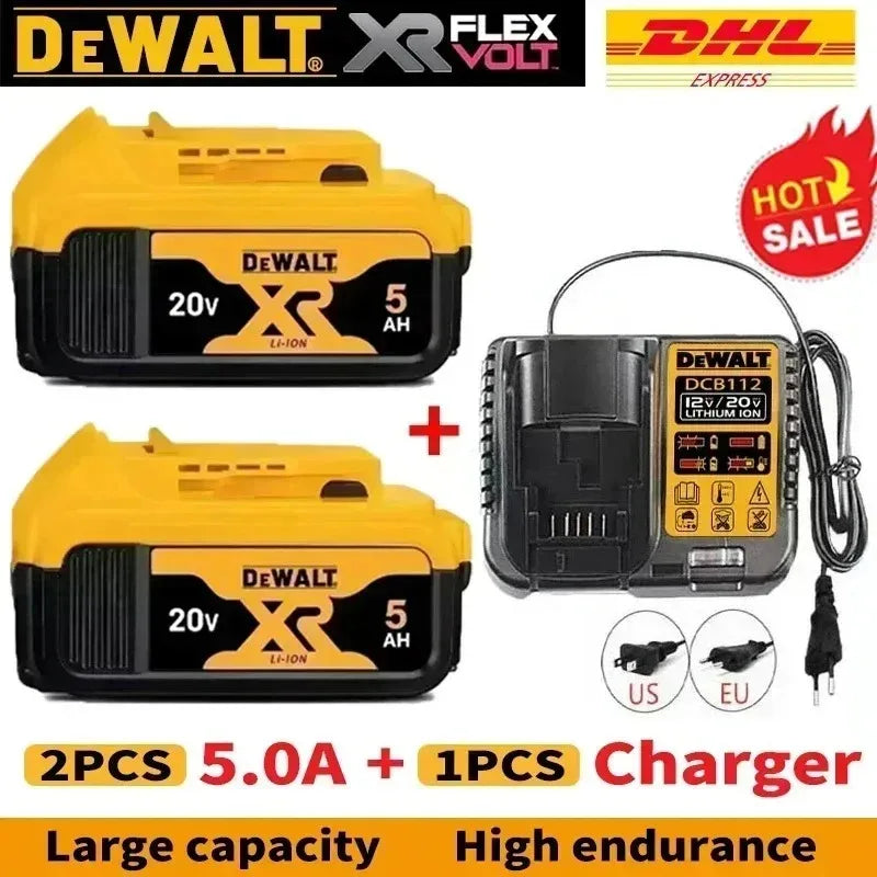100% Original DeWALT Battery 20V/60V 6Ah 9Ah MAX FlexVolt for DCB606 DCB205 DCB206 DCB209 DCB182 Power Tool with Battery