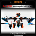 For KTM 2011-2024 Motorcycle Team Graphics Decals SX SXF XCF EXC EXCF XCW Glossy Holographic Background Sticker Kit