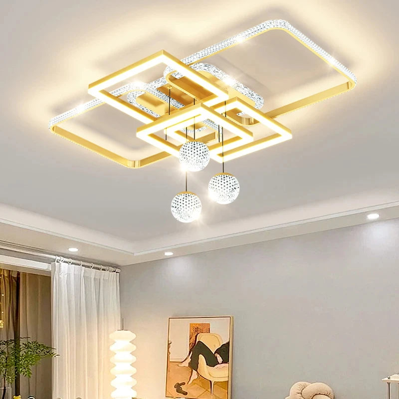 Modern living room LED pendant light interior decoration home appliances bedroom ceiling light kitchen home decoration glossy