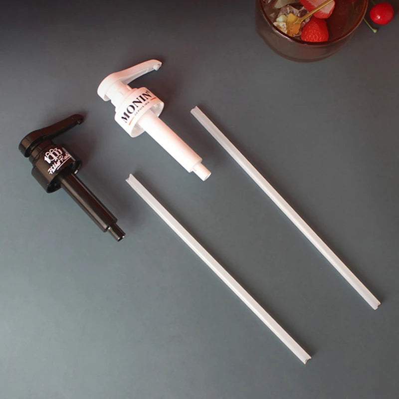1/6PCS Coffee Milk Tea Dispenser Syrup Pump Liquid Dispenser For Monin Syrup 10ml Juice Bottle Dispenser Pump Kitchen Tools
