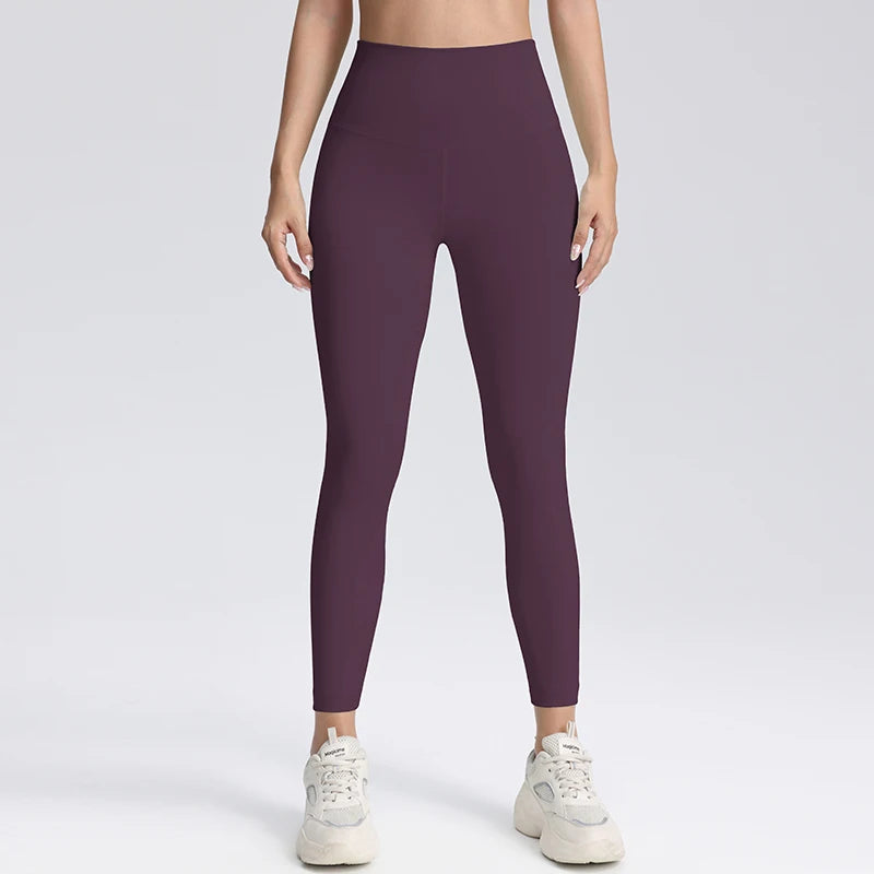 High Waisted Compression Leggings Hip Lifting Yoga Pants Women's Sports and Fitness Tight Cropped Pants