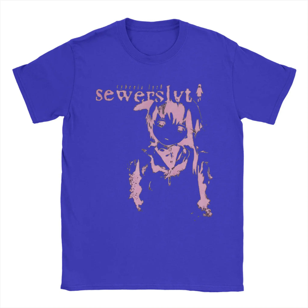 Vintage Sewerslvt Schizofrenia SPECIAL  FOR SEWERSLVT LOVERS T-Shirt for Men Crew Neck Pure Cotton T Shirt Tee Shirt Clothing