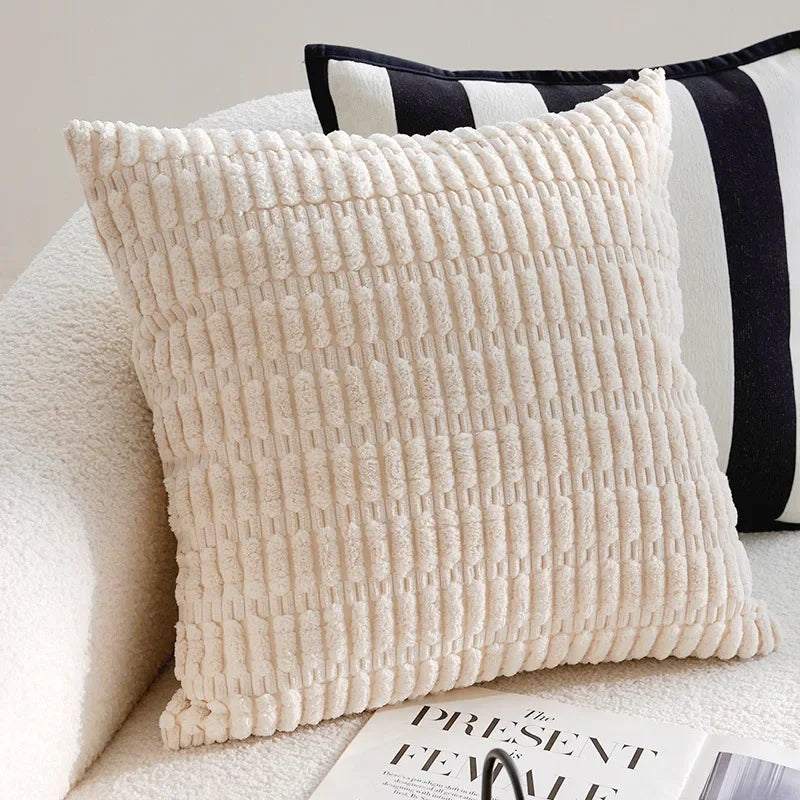 45x45/30x50cm Black White Embroidered Pillow Cover Decorative Cushions Pillow Covers Decorative Modern Light Luxury Sofa Decor