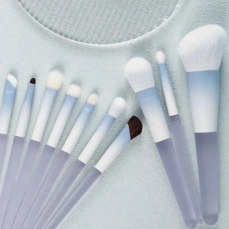 10Pcs Professional Makeup Brush Set Soft Synthetic Hair Foundation Blush Eyeshadow Concealer Face Makeup Brushes