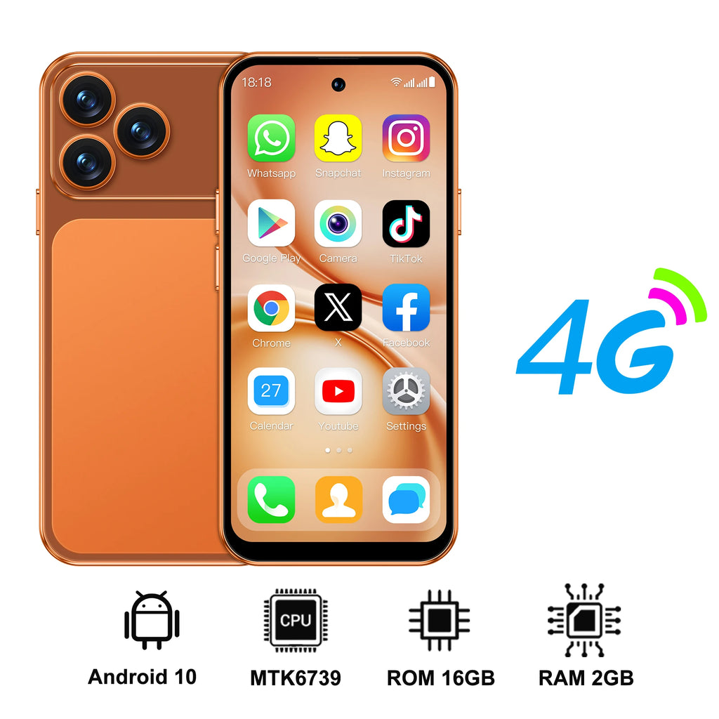 SERVO S45 PRO 4G LTE Mini Smartphone 4.5" Screen Android10.0 OS 3GB+64GB WiFi Hotspot 2MP Camera 2 SIM Card Pocket Smart Phones