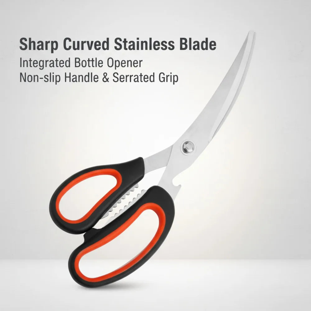 Stainless Steel Scissors Functional Vegetable Food Scissors Kitchen Gadgets Barbecue Kitchen Scissors