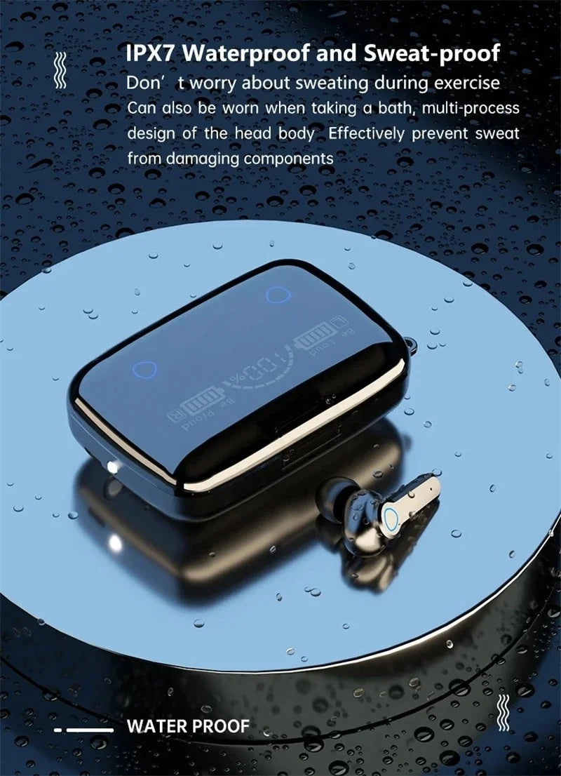 Bluetooth Headset Wireless Tws Gaming Support Noise-cancelling Touch In-ear Mini Emergency Power Bank Headset M19 Earphones