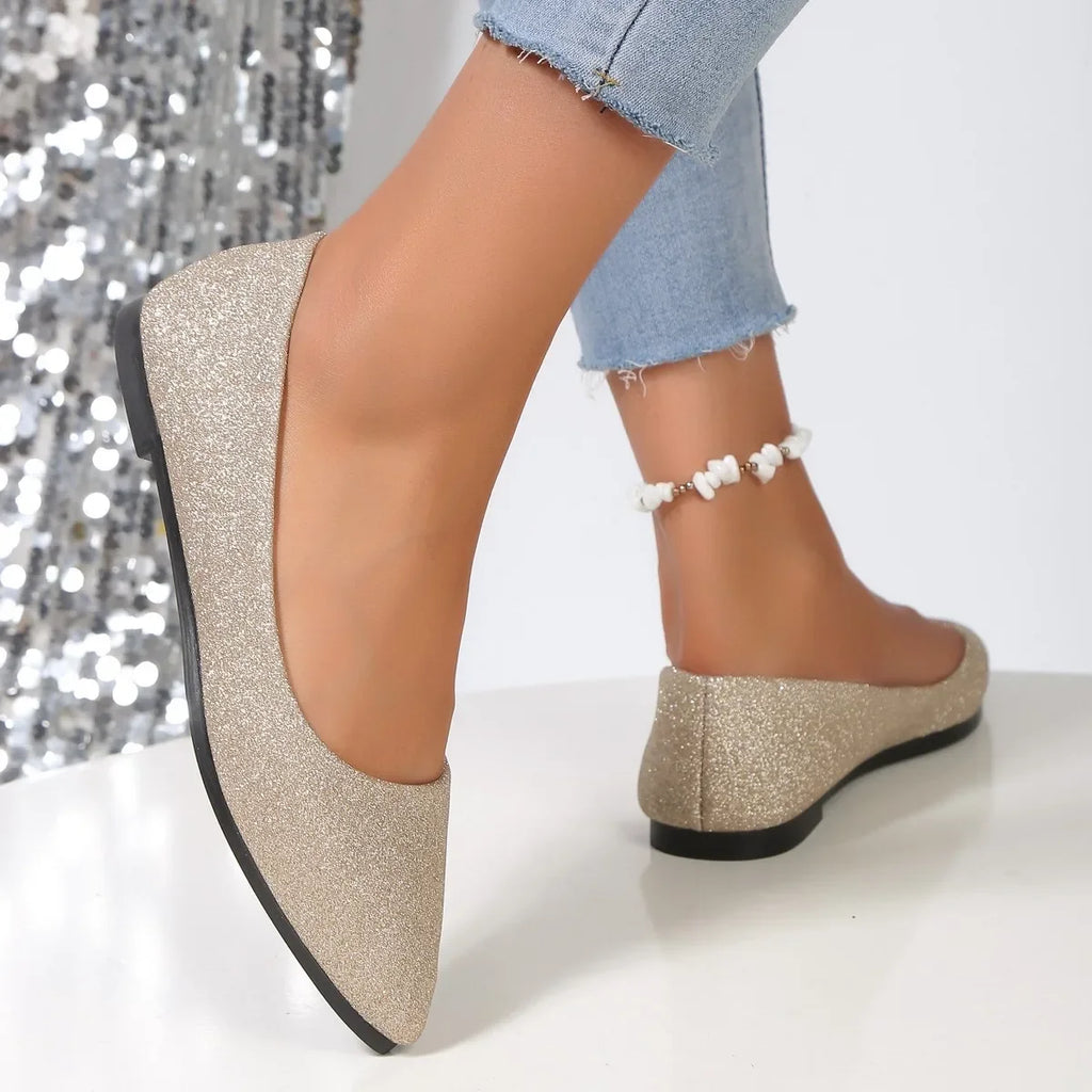 New Arrival Women Pointed Toe Beautiful and Fashion spring autumn Shoes Flat Ballerina Comfortable Casual 2024  Women Shoes