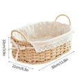 Imitation Rattan Rattan Storage Baskets Vegetable Fruit Multi-Purpose Hand-woven Baskets Toy Storage Home Decoration