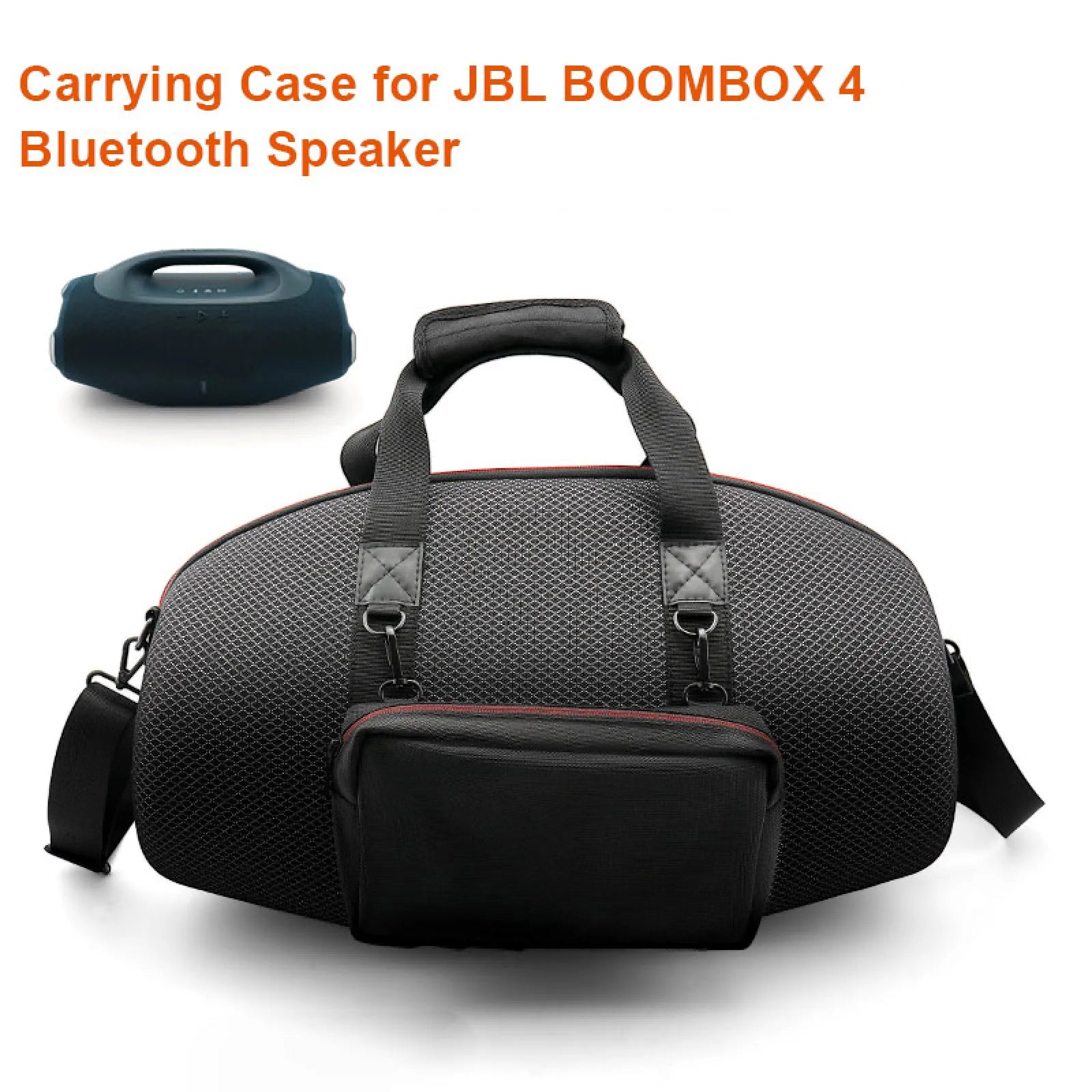 Carrying Case for JBL Boombox 4 Bag,Wireless BT Speaker Bag,EVA Hard Protective Case,Storage Bag with Side Pocket&Shoulder Strap