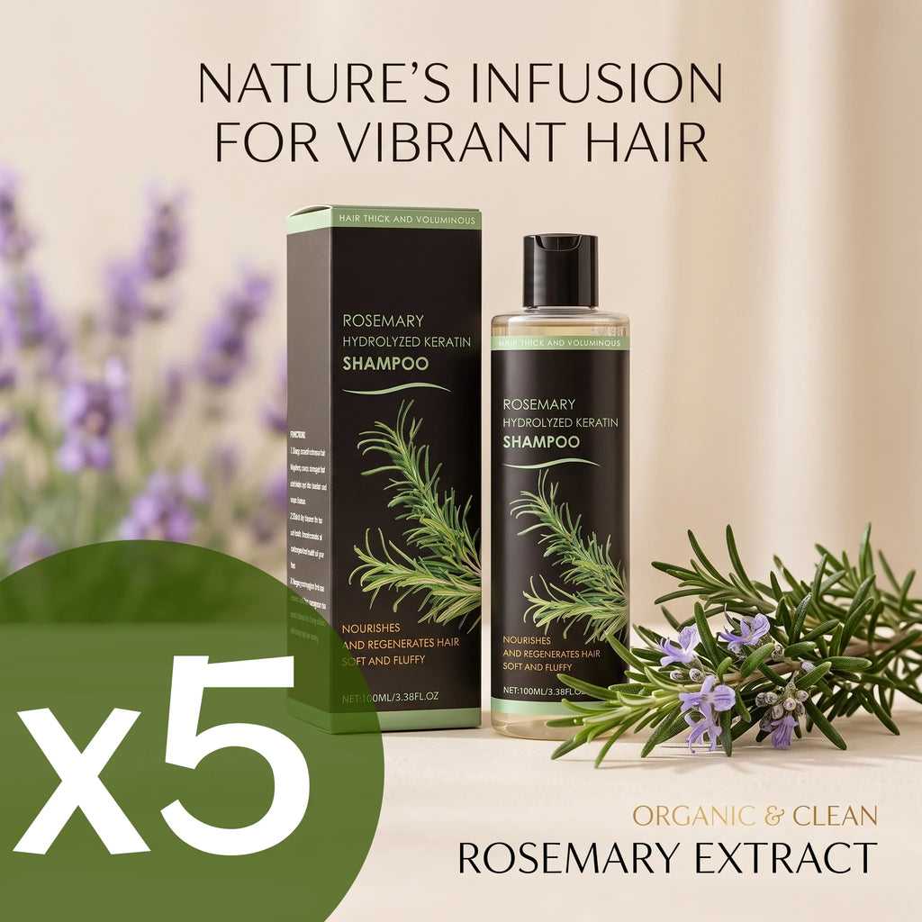 Rosemary Natural Shampoo Deep Cleanse Dandruff Nourish Scalp Repair Damaged Oil Control Hair Thickening Shampoo For Men & Women