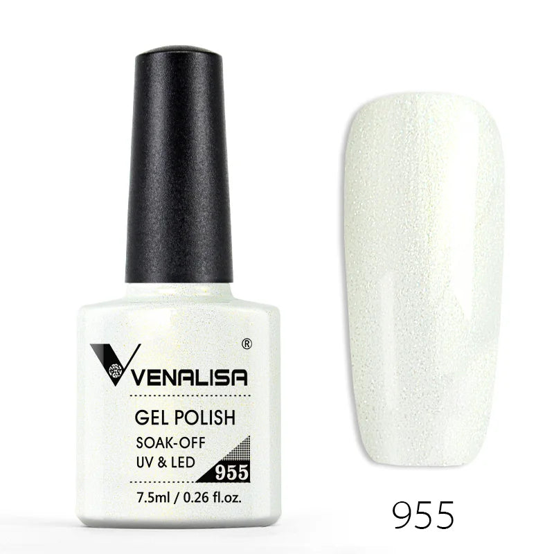Venalisa Nail Gel Polish Semi Permanent Salon Quality TPO Free Glitter 7.5ml Soak off UV LED Nail Gel Varnish