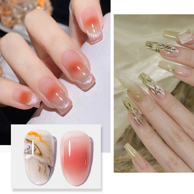 BORN PRETTY 15ml Autumn Nail Blossoming Gel Spreading Effect Watercolor Flower Gel Easy to Apply for Nail Art Manicure Pedicure