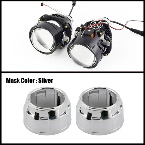 Ronan 2.5INCH 42W 6000K HD Bi-LED Projector Lens Dual LED Chips for H1 H4 H7 9005/9006 Socket Car Lossless Upgrade Retrofit