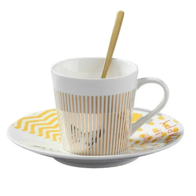 New Dynamic Mirror Reflection Cup Mug 250~300ml Home Drinkware Creative Ceramic Anamorphic Cup Coffee Tea Set Interesting Gift