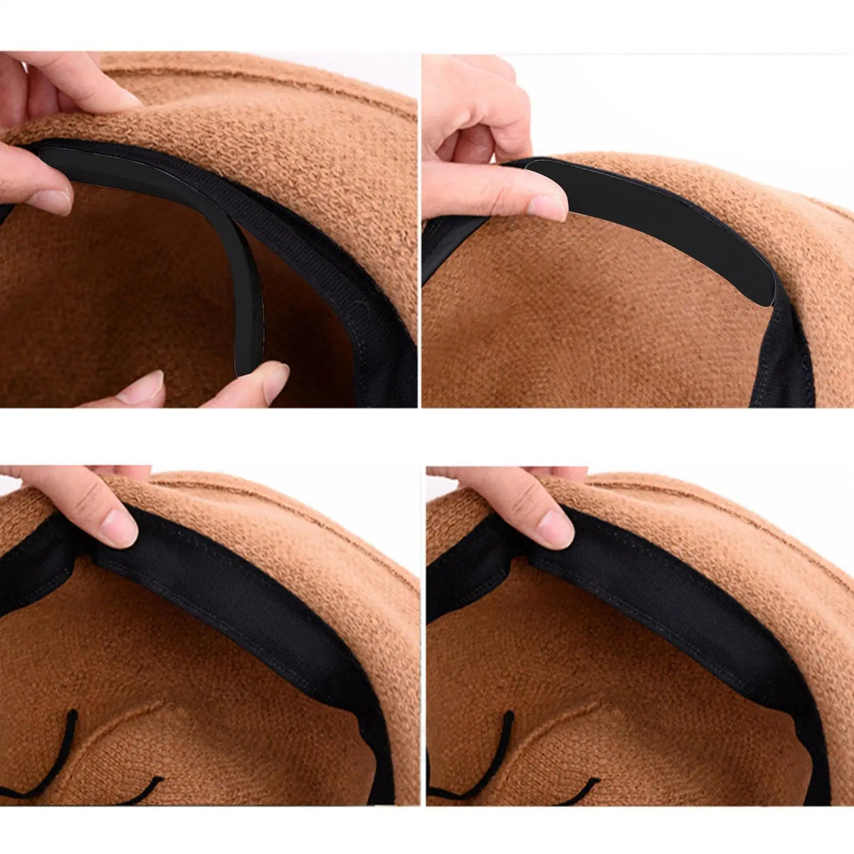 10pcs Hat Adjuster Insert Adhesive Hat Sizing Pads Reducer Tapes Hat Reducing Bands Adjuster Inserts For Baseball Caps Bucket
