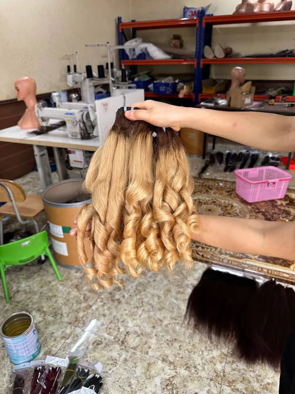 High Quality Vietnamese Blonde 613 Double Drawn Machine Double Weft Raw Virgin Cuticle Aligned Weave Bundles Bouncy Virgin Human