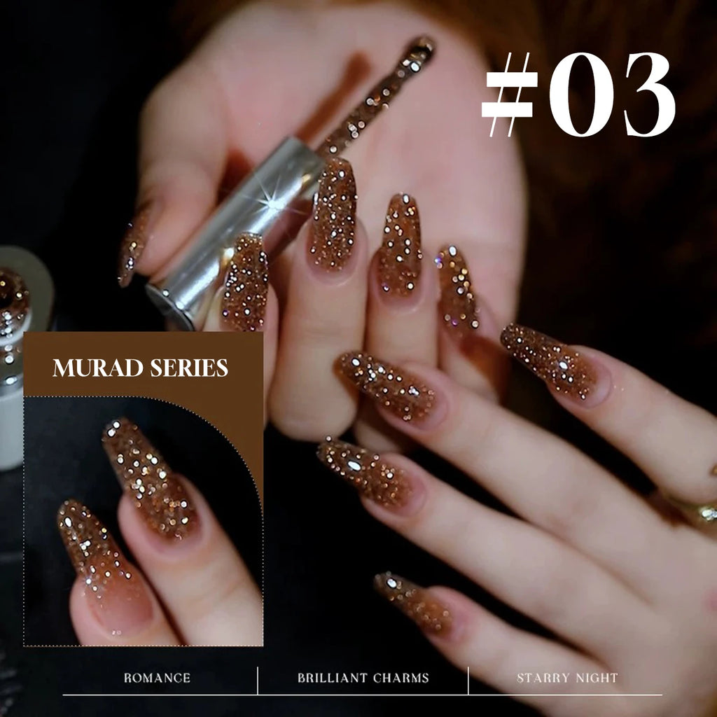 1-12pcs Wine Red Flash Crushed Strobe High Density Diamond Glitter Gel Nail Polish Black Nails Red Nails White Nails